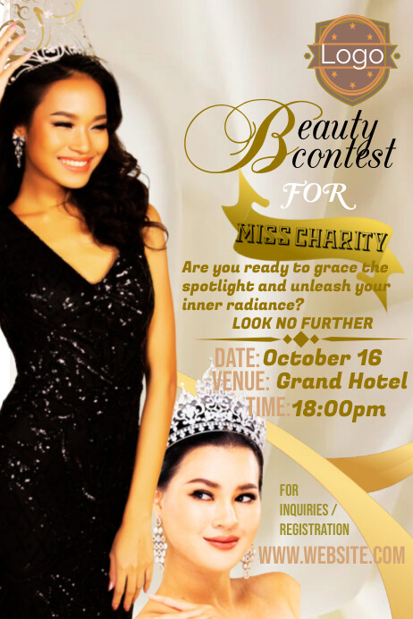 Beauty contest Template | PosterMyWall