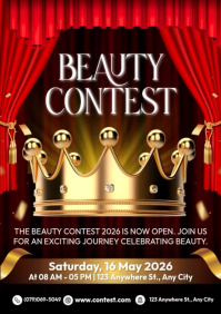 Beauty Contest A4 template