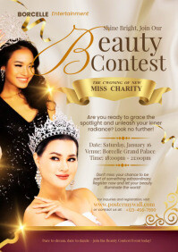 Contest Program Example Beauty Contest Template | PosterMyWall