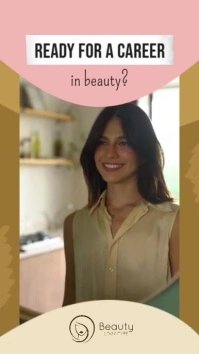 Beauty Course Ad Slideshow Digital Display template