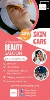 beauty facial care saloon poster Rolbanner 3' × 6' template