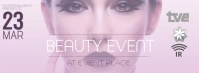 Beauty fashion event facebook cover template