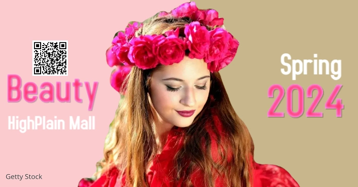 beaut, fashion, retail, online shopping, spring, summer Facebook Shared Image template