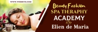 Beauty fashion treatmet Twitter cover template