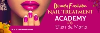 Beauty fashion treatmet Twitter cover template