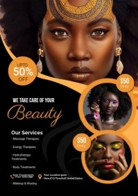 Beauty Flyer A3 template