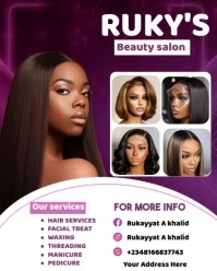 Beauty Hair Salon Instagram Portrait template