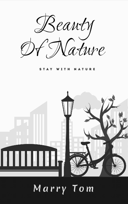 Beauty Of nature Book Cover Design Kindle-/boekomslagen template