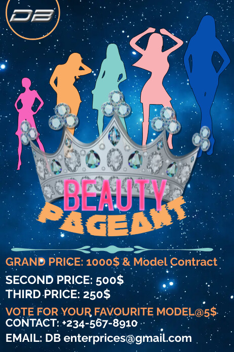 Beauty Pageant Poster Designs