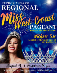 Template For Pageant Introduction Beauty Pageant Template | PosterMyWall