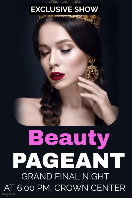 Beauty pageant contest poster template | PosterMyWall