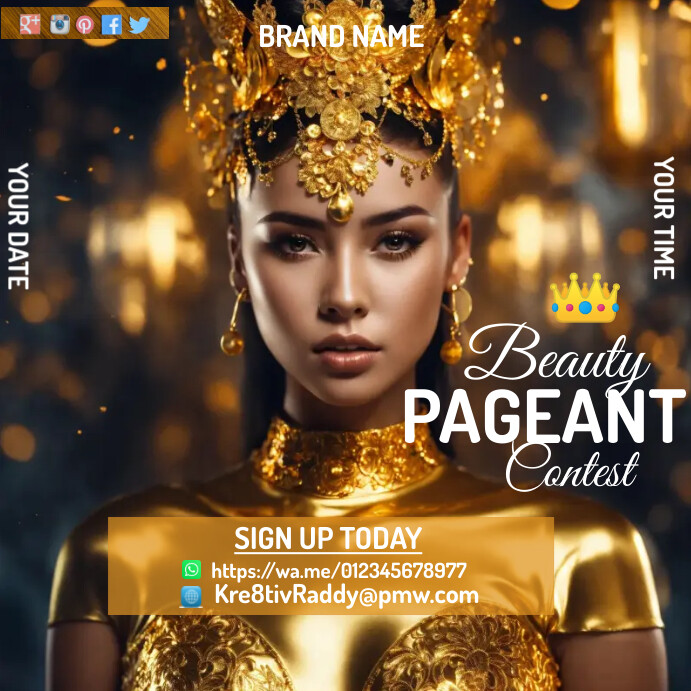 Copy of Beauty Pageant | PosterMyWall