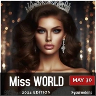 Beauty Pageant Square (1:1) template