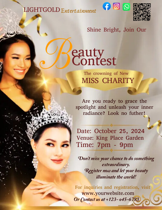 Copy of Beauty Pageant | PosterMyWall