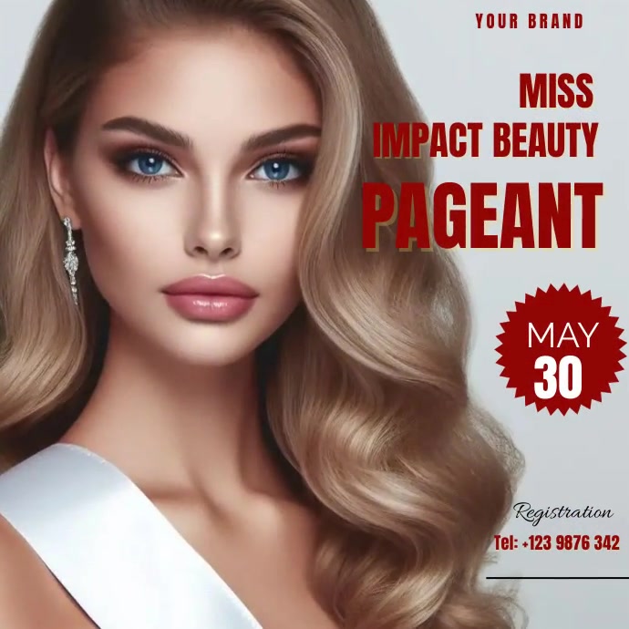 Beauty Pageant Template | PosterMyWall