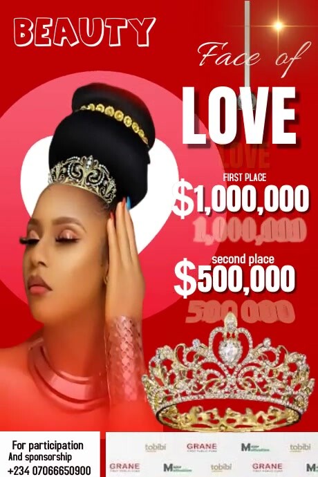 Beauty pageant editable video template | PosterMyWall