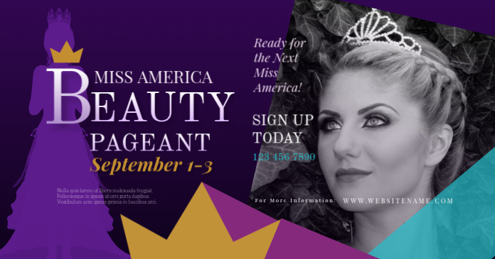 Beauty Pageant Facebook Post Template | PosterMyWall