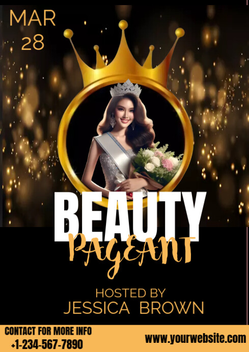 Beauty Pageant flyer Template | PosterMyWall