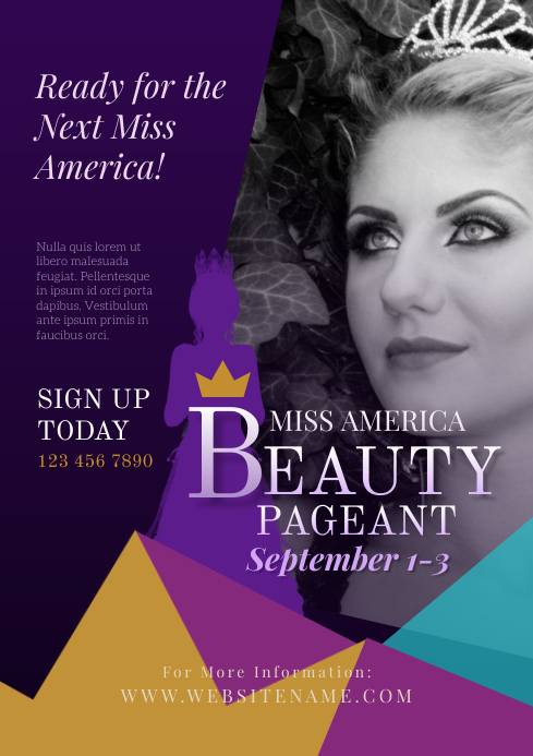 Beauty Pageant Poster Designs