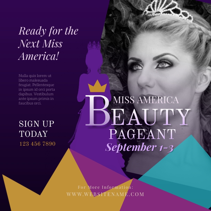 Beauty Pageant Instagram Post Template | PosterMyWall
