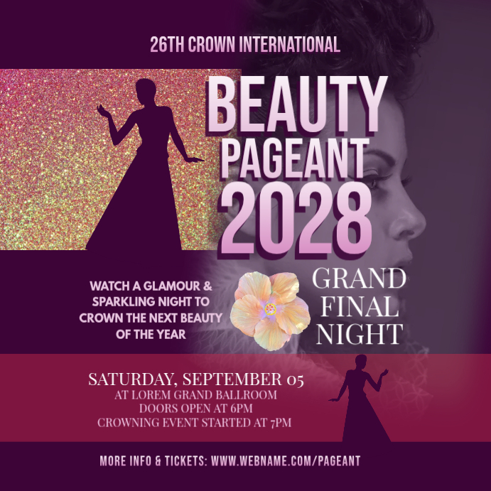 Beauty Pageant Instagram Ad Template | PosterMyWall