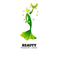 Beauty Pageant Logo template