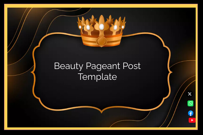 Beauty Pageant Poster Template | PosterMyWall