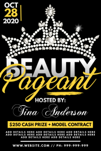 50 Pageant Customizable Design Templates Postermywall
