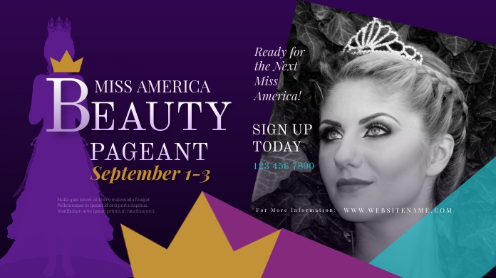 Beauty Pageant Twitter Post Template | PosterMyWall