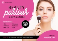 Beauty Parlor Banner Ad 明信片 template
