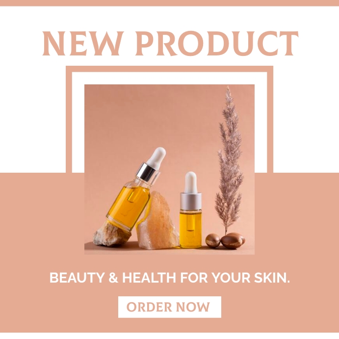 Beauty product Sale Instagram Banner Wpis na Instagrama template