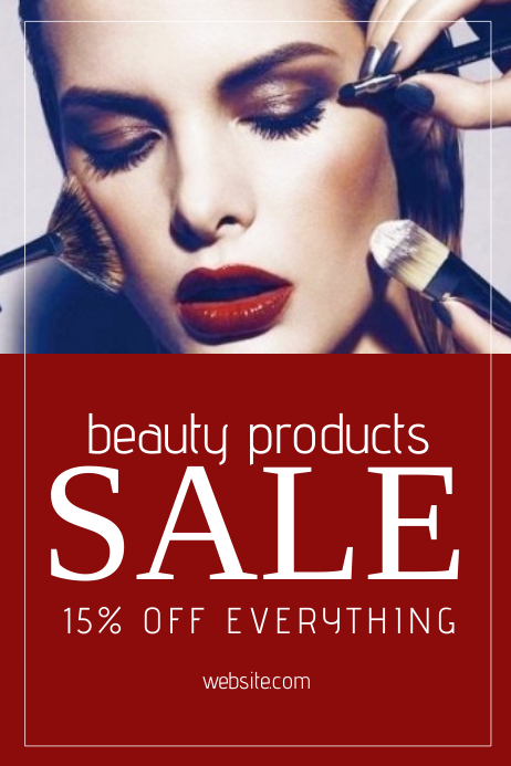 Beauty Products Template PosterMyWall Beauty Products Temp