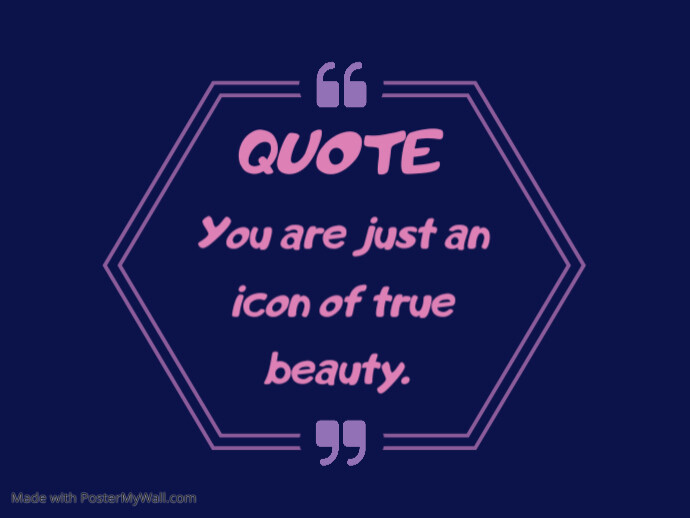 Beauty quotes template design | PosterMyWall
