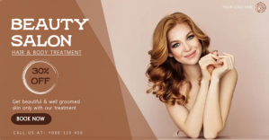 beauty salon, hair salon, beauty parlor, spa Imagen Compartida en Facebook template