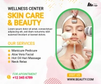 Beauty Salon & Skin Care Ad Medium Rectangle template