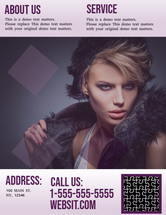 Beauty Salon and Spa Flyer (US Letter) template