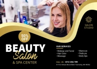 Beauty Salon Banner Ad Postal template