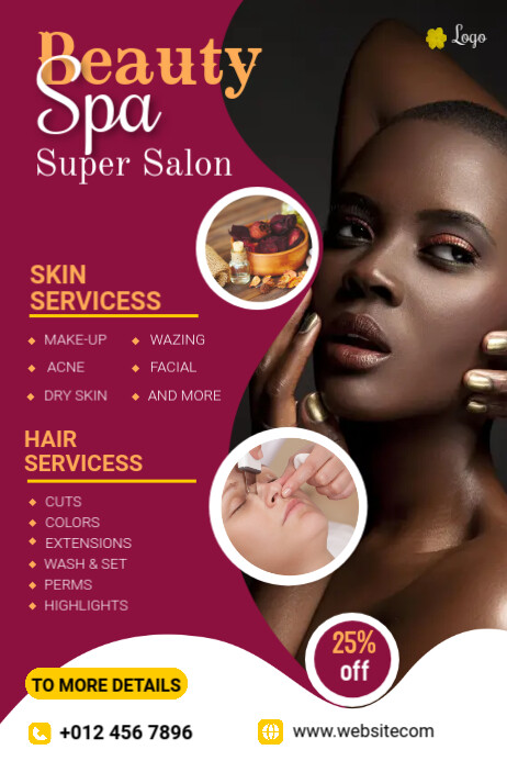 Beauty Salon Banner Template | PosterMyWall Beauty Salon Banner Template | PosterMyWall