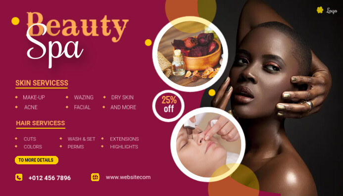 Beauty Salon Blog header Template | PosterMyWall