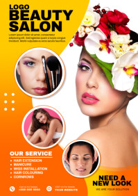 BEAUTY SALON A3 template