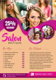 Beauty Salon A3 template