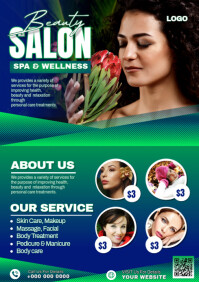 BEAUTY SALON A3 template