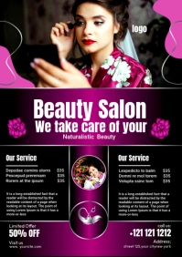 BEAUTY SALON A3 template