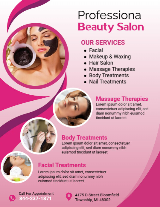 Beauty Salon flyer Template PosterMyWall
