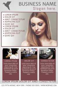 Uber 100 Anpassbare Designvorlagen Fur Friseur Flyer Postermywall