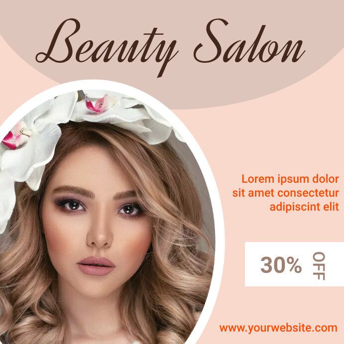 Beauty Salon instagram post template PosterMyWall