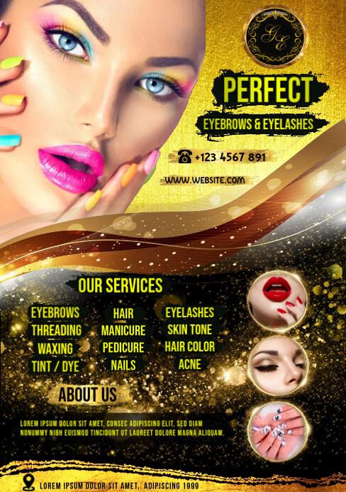 Beauty Salon parlor design poster templates | PosterMyWall