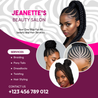 Beauty Salon poster Instagram-Beitrag template