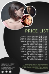 Beauty Salon Price List Template