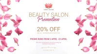 Beauty salon promotion design template Facebook Cover Video (16:9)
